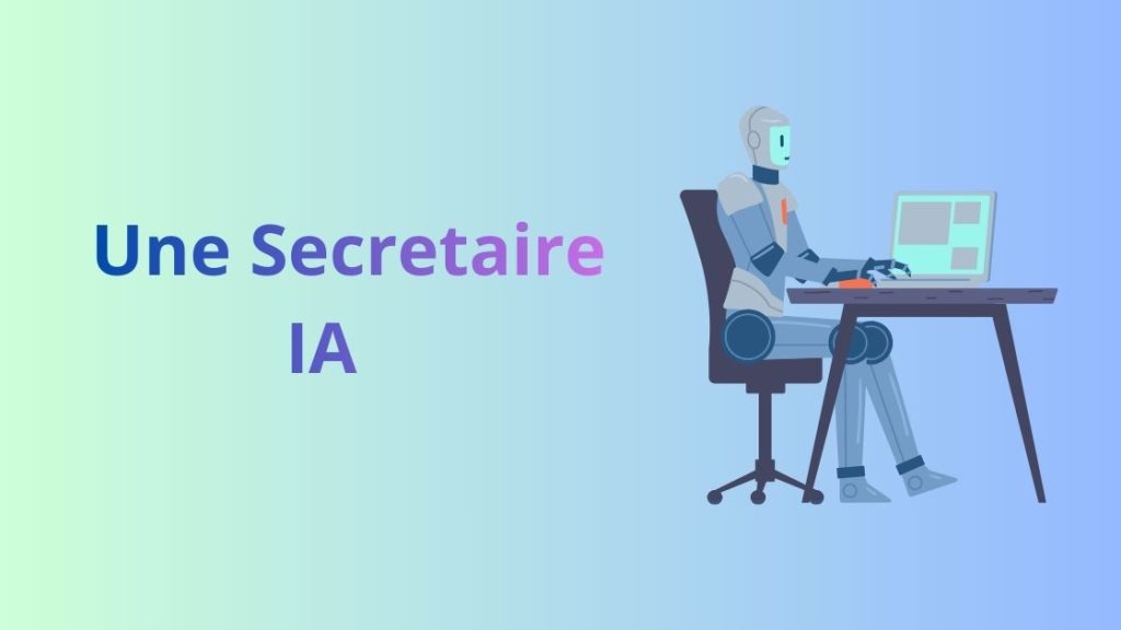 Image représentant une IA qui remplace une secrétaire en entreprise.